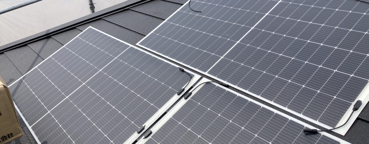 兵庫県姫路市 S様邸 設置枚数9枚(3.96kw)屋根に設置しました。