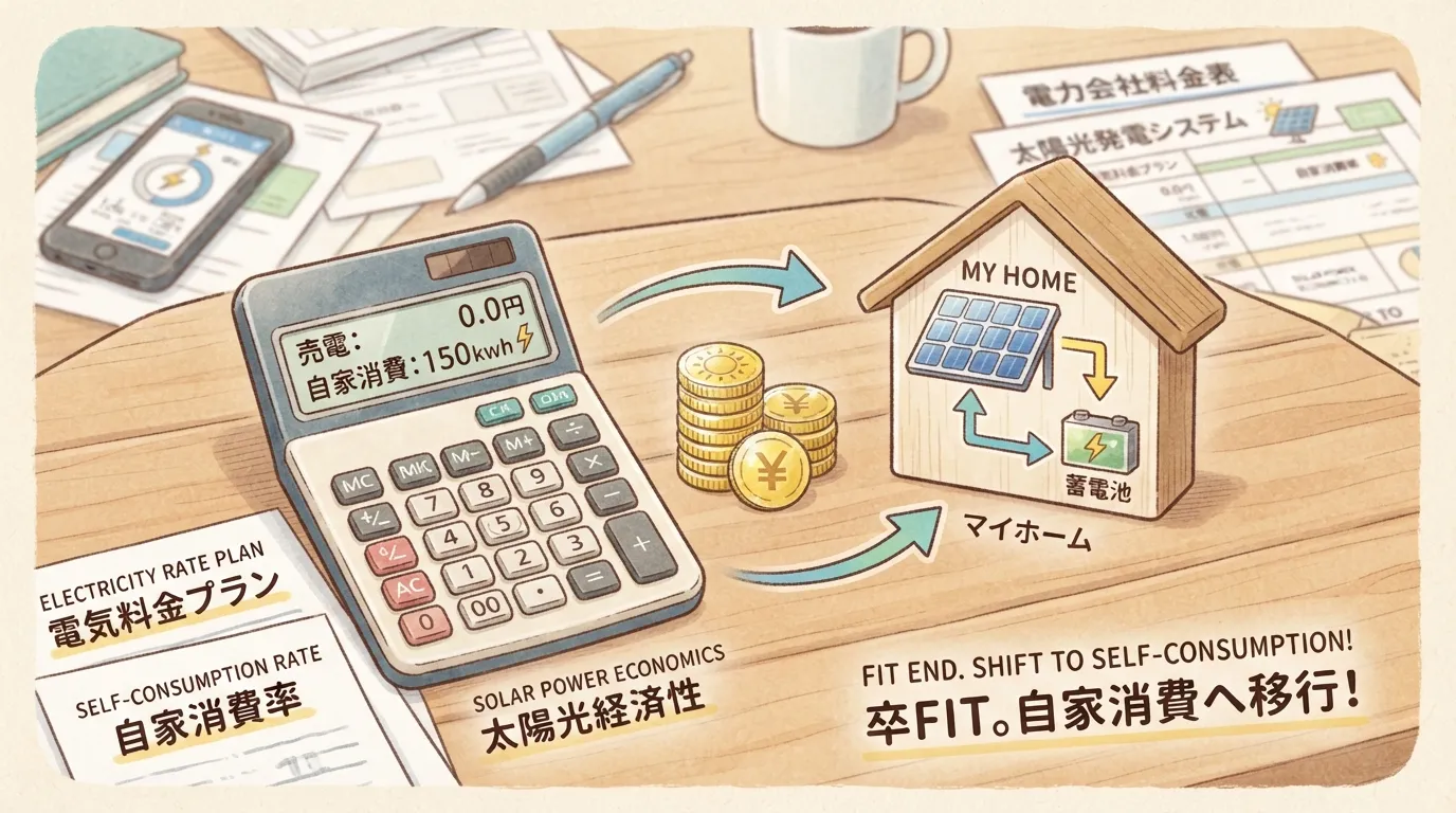 卒FIT後の売電先選びと蓄電池活用！電力会社比較で賢く節約